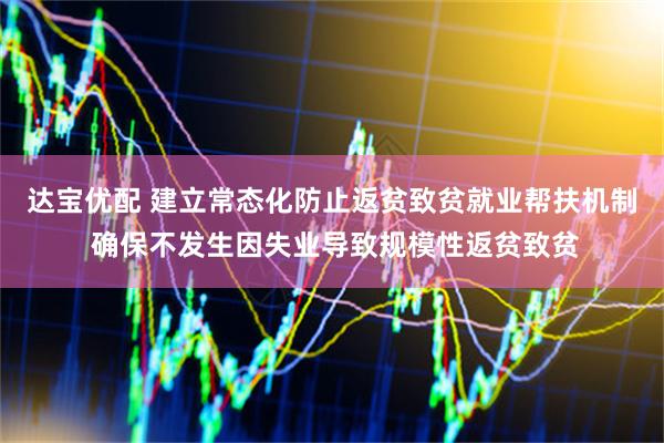 达宝优配 建立常态化防止返贫致贫就业帮扶机制 确保不发生因失业导致规模性返贫致贫